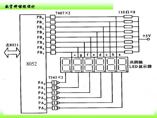 数字钟课程设计