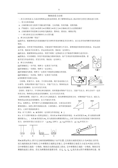 物体的受力分析