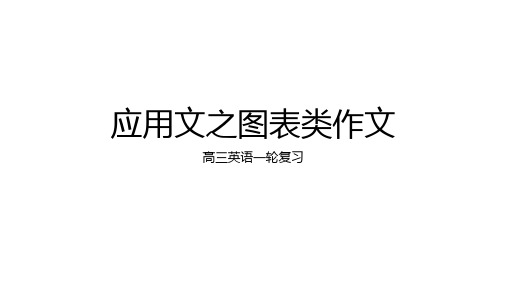 2025届高三英语一轮复习应用文图表作文写作技巧和句式课件