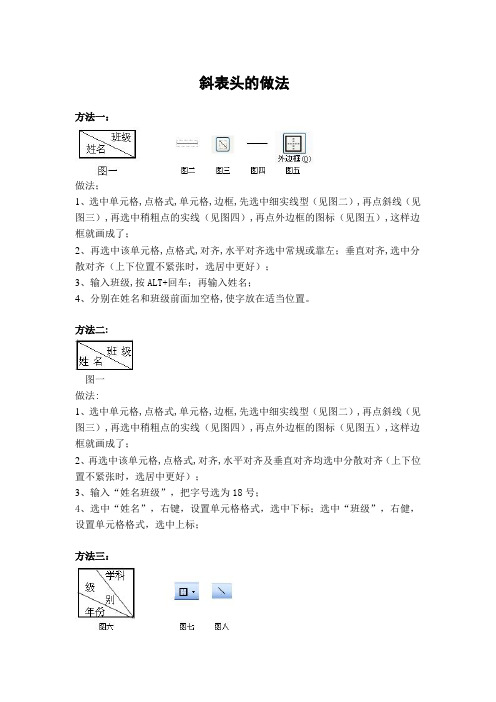 Word2003表格内斜线的做法