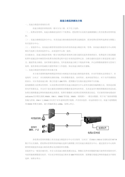 高速公路监控解决方案(完整版)