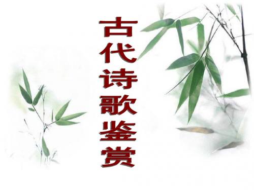 诗歌鉴赏应试技巧