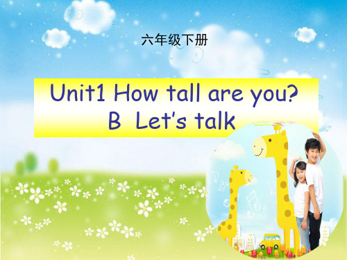 人教(PEP)六年级下册英语Unit 1  How tall are you课件