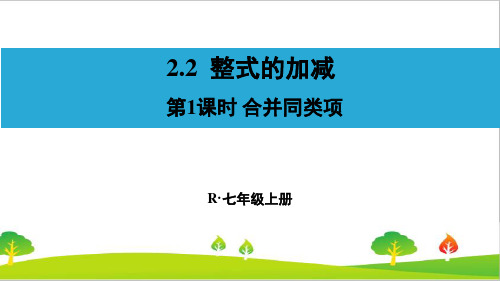 人教版初中七年级数学上册《合并同类项》精品课件