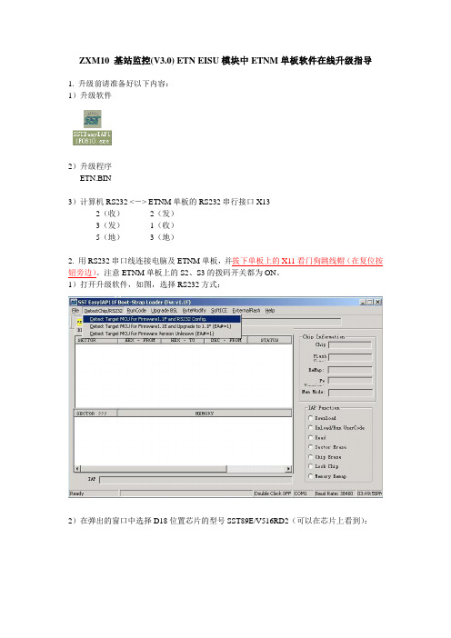 ZXM10基站监控( ETN EISU 模块中ETNM单板软件升级指导