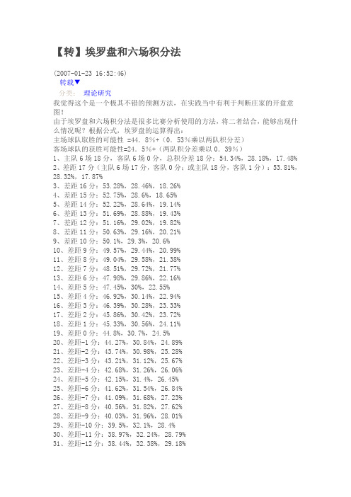 埃罗盘和六场积分法