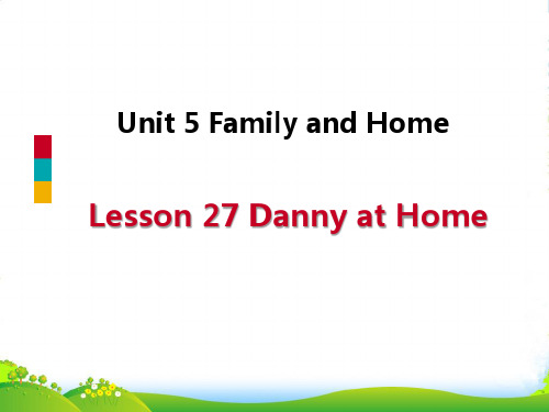 新版英语Lesson 27 Danny at Home-课件