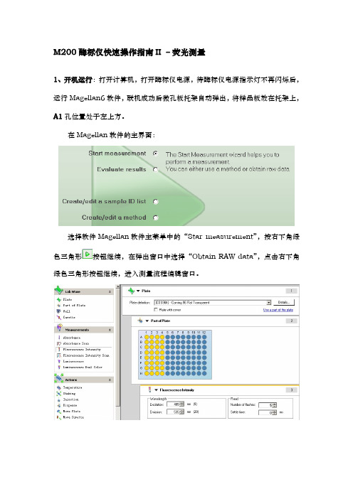 II荧光检测操作指南