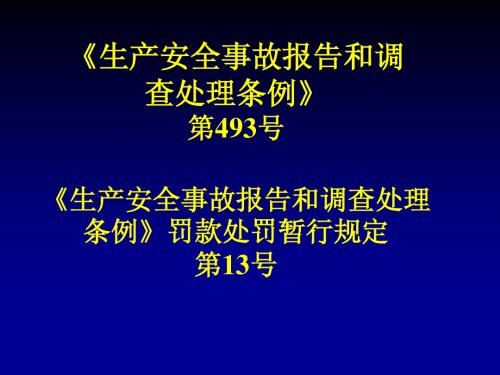 08生产安全事故报告和调查处理条例