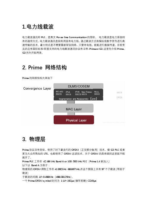 电力线载波-Prime PLC技术简介