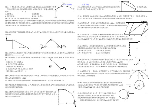 曲线运动典型例题