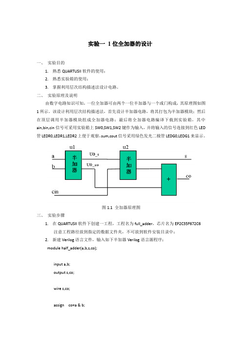 大学_数电仿真实验报告