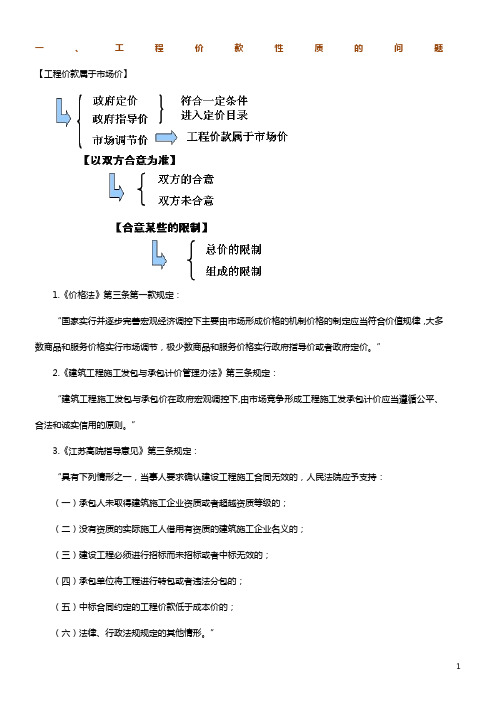 工程造价常见十大法律问题