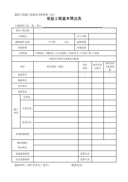 省住建厅质量检查内容