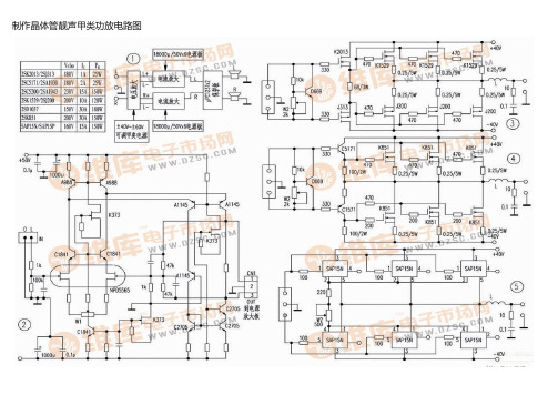 制作晶体管靓声甲类功放电路图