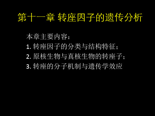 第11章转座子的遗传分析