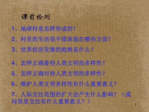 辽宁省凌海市九年级政治全册《村里的烦恼也不少》课件 人民版