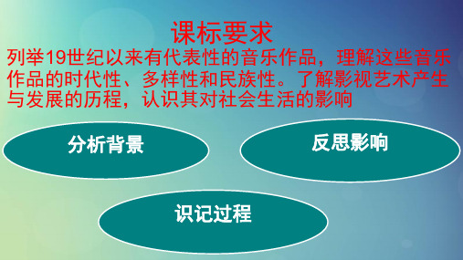 2018-2019学年高中历史第八单元19世纪以来的世界文学艺术第24课音乐与影视艺术教案新人教版
