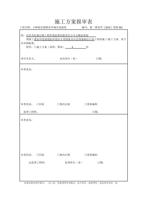 防洪度汛专项应急预案范文