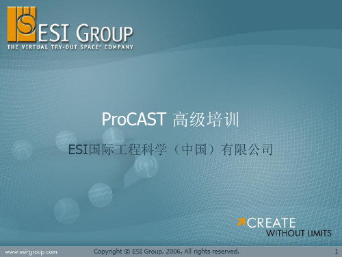 ProCAST_高级培训