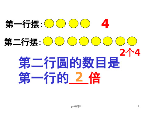 二年级数学倍数的认识  ppt课件