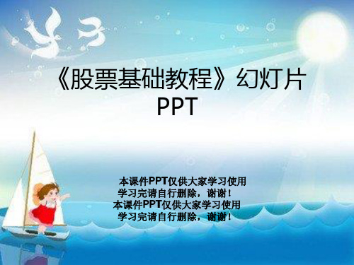 《股票基础教程》幻灯片PPT