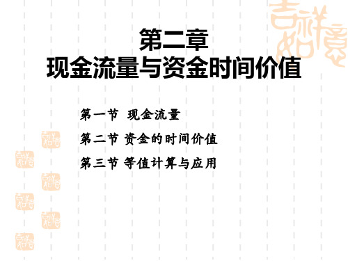 第二章现金流量与资金时间价值总结