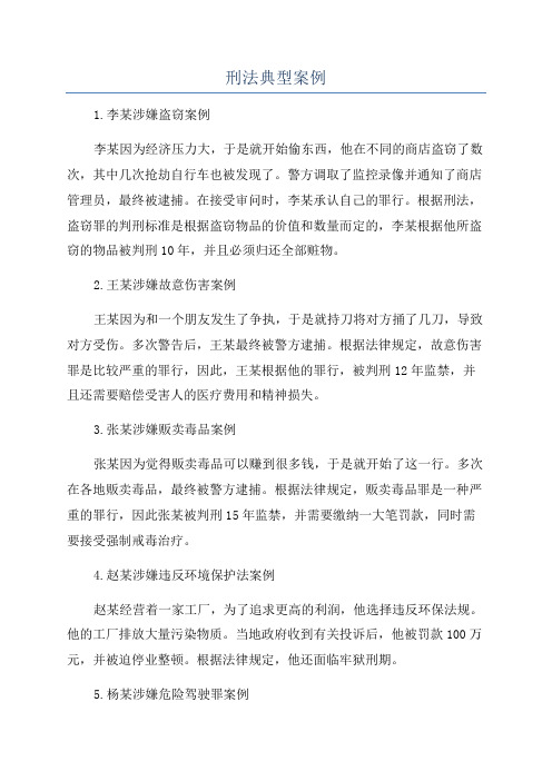 刑法典型案例