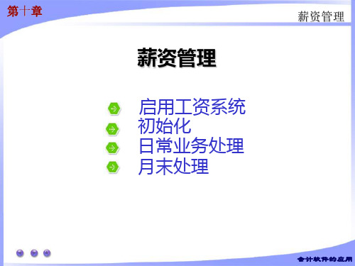 会计信息系统用友U.八薪资管理PPT课件