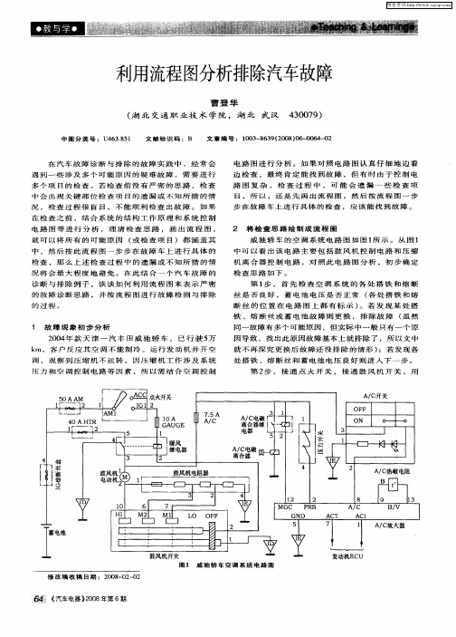 利用流程图分析排除汽车故障