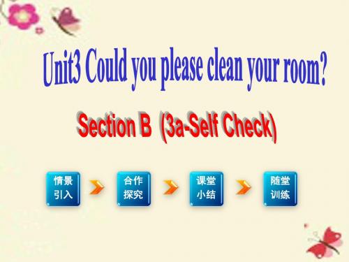 【学练优】(江西专用)2016春八年级英语下册 Unit 3 Could you please clean your room(第5课时)课件