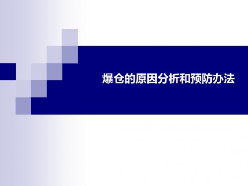 爆仓的原因分析和预防办法ppt课件