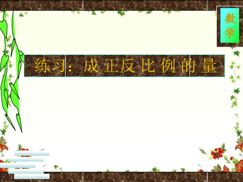 新人教版六年级下册数学正反比例精选练习题..