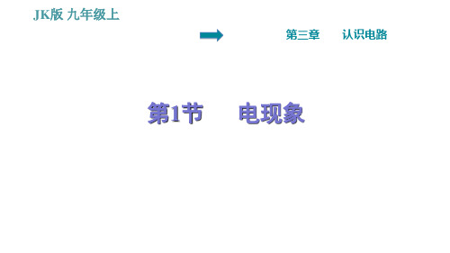 教科版九年级上册物理课件 第3章    电现象(习题课件共27张)