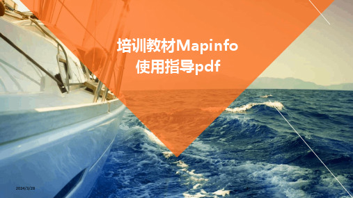 培训教材Mapinfo使用指导pdf-2024鲜版