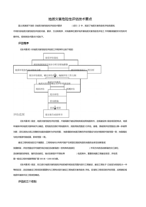 地质灾害危险性评价要点