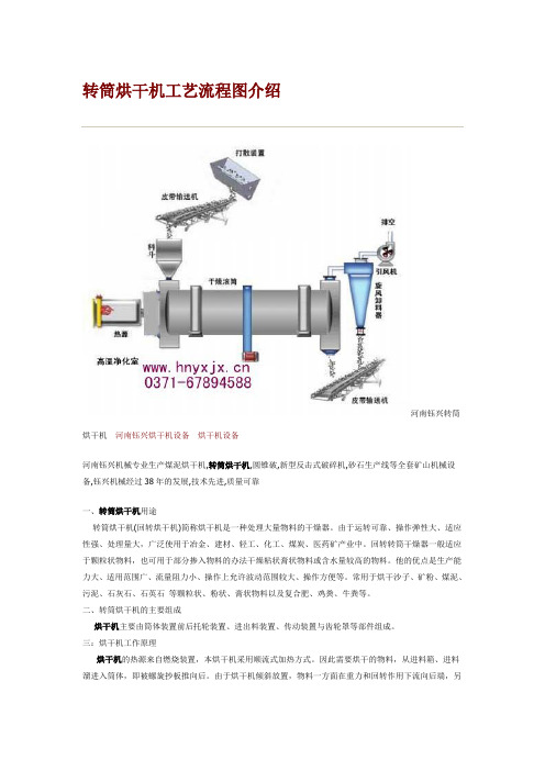 转筒烘干机工艺流程图介绍