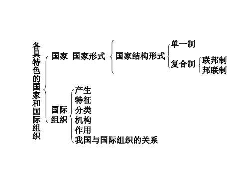 选修国家和国际组织常识专题一各具特色的国家和国际组织