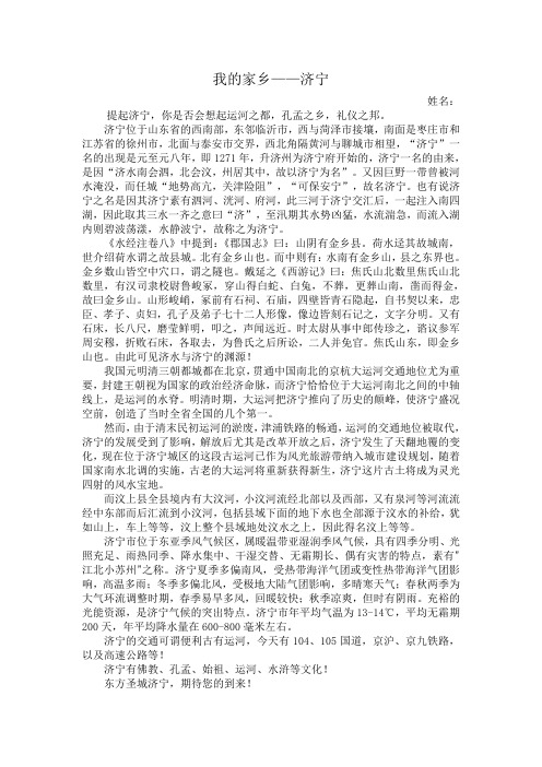 袁振群 家乡济宁