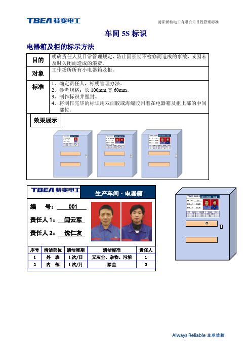 目视管理——车间5S标识