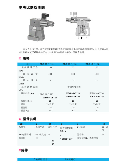 电液比例溢流阀1