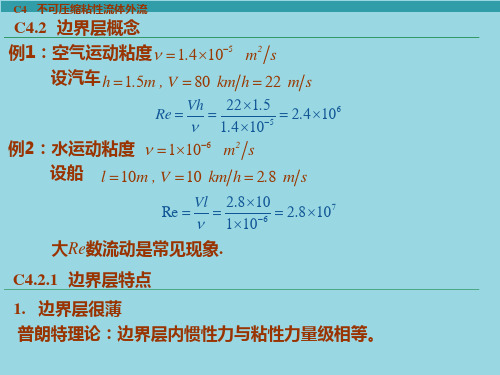 不同形状物体的阻力系数1