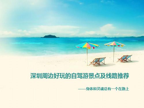 深圳周边好玩的自驾游景点及线路推荐