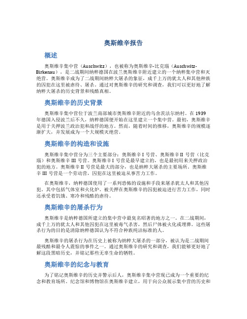 奥斯维辛报告百度