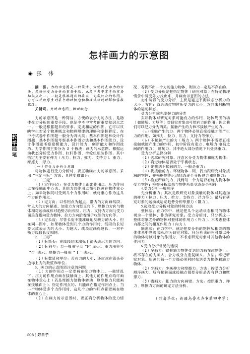 怎样画力的示意图