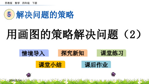 苏教版数学四年级下册第五单元《解决问题的策略》5.2 用画图的策略解决问题(2)ppt课件