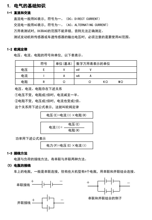 电气的基础知识培训