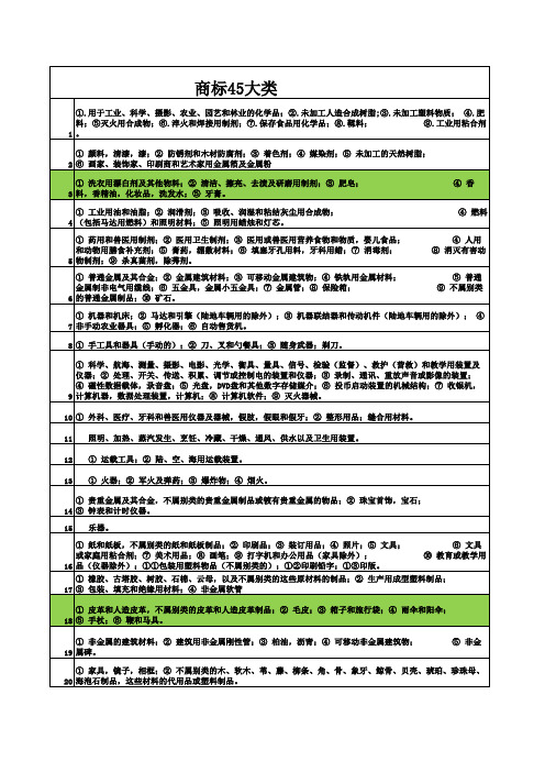 商标45大类