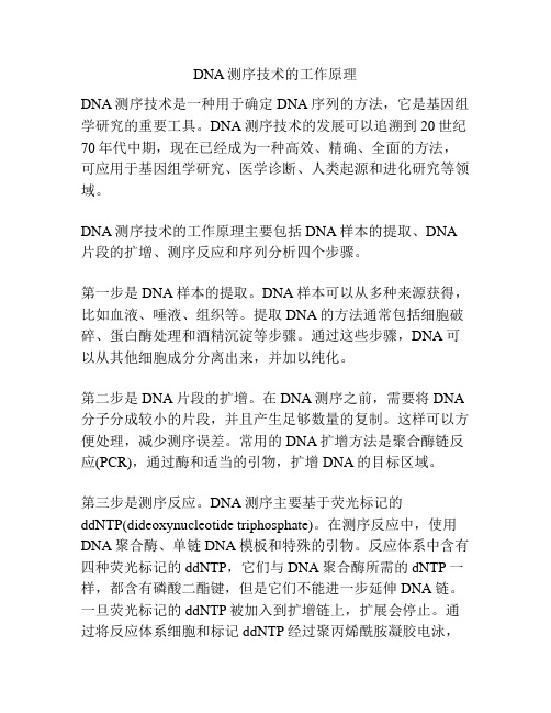 DNA测序技术的工作原理