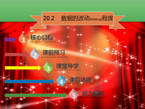 八年级数学下册 第二十章 数据的分析 20.2 数据的波动程课件